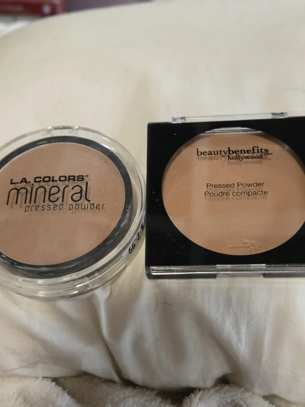 L.A. Colors & beautybenefits Hollywood Pressed Powder Duo - Natural Beige